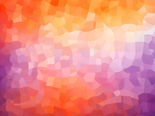 Abstract orange and purple watercolor mosaic illustration background 