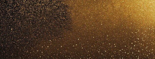 Sparkling Gold Dust Texture on Black