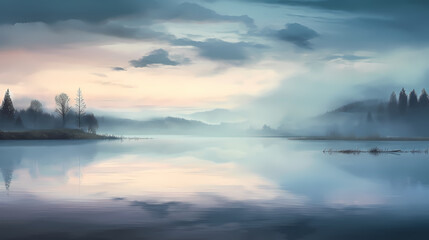 Peaceful lake background, nature, ecology, ecotourism