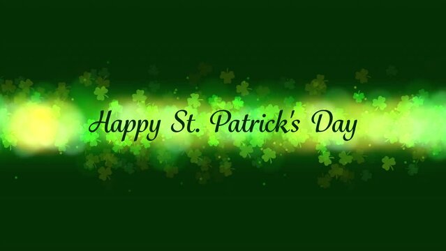 Happy St. Patrick's Day Banner Loop