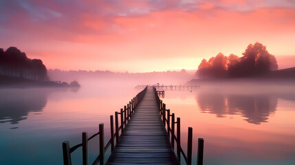 Fototapeta premium Peaceful lake background, nature, ecology, ecotourism