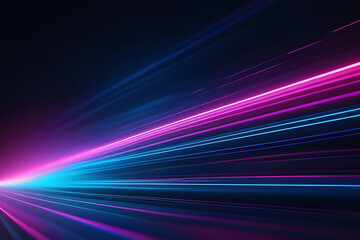 Purple and Blue Background With Lines of Light