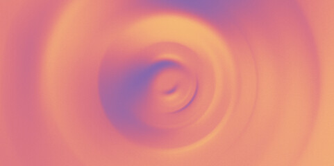An abstract purple and peach orange circular spiral background, in the style of atmospheric, smooth surfaces, grainy pattern, peach fuzz - 738043983