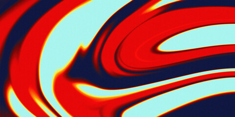 An abstract red, blue, and white grainy background, in the style of distorted reality, colorful animation stills, swirling vortexes, abstract minimalism, smooth curves, distorted and elongated forms - 738044115