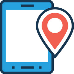 A gps device flat icon download