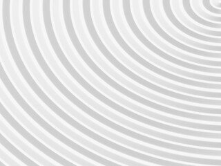 Smooth concentric white rings or circles waves background wallpaper banner flat lay top view