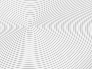 Fototapeta na wymiar Smooth concentric white rings or circles waves background wallpaper banner flat lay top view