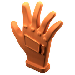 Glove 3D Illustration