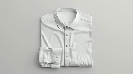  A minimalistic plain white shirt mockup against a clean