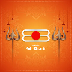Happy Maha Shivratri lord Shiva worship festival celebration background