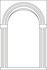 PNG boho frame arch arc portal logo illustration modern minimalistic retro aesthetic linear  bohemian design element mystical geometric abstract border