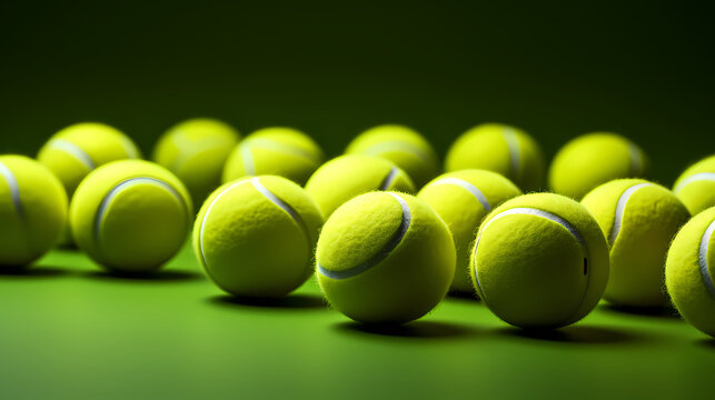 Tennis theme illustration, tennis close-up