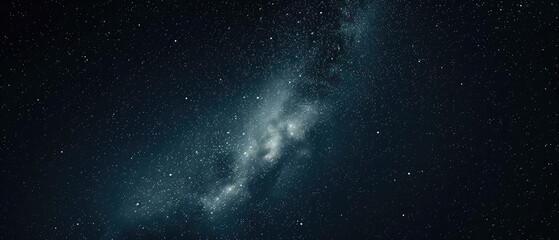 Starry Night Sky with Milky Way Galaxy