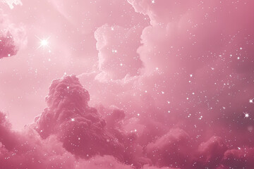 blush pink dreamy background, stars