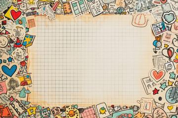 Create a nostalgic snapshot of the 90s with a empty blueprint project page