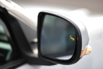 Blind spot assistant in the car. Driving assistance