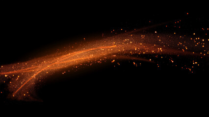 Obraz premium Glimmering Galaxy: Abstract Particle Illustration Series 