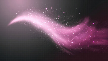 Glimmering Galaxy: Abstract Particle Illustration Series 