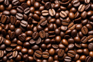 Fototapeta premium Close-up of Roasted Coffee Beans