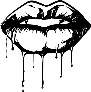 Dripping Lips SVG, Lips SVG, Trippy Lips SVG, Biting Lips SVG, Weed Lips SVG, Shroom Lips SVG, Trippy SVG, Sexy Lips, Lips Sublimation, Lips Cricut