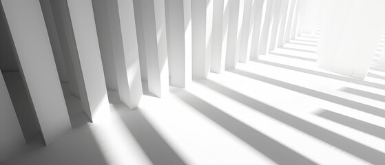 Obraz premium Modern White Abstract Pillar Architecture Concept