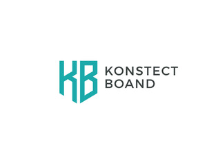 KB. Monogram of Two letters K and B. Luxury, simple, minimal and elegant KB logo design. Vector illustration template.
