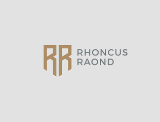 RR. Monogram of Two letters R and R. Luxury, simple, minimal and elegant RR logo design. Vector illustration template.
- 738063977