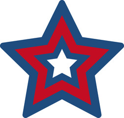 4th Of July Star vector