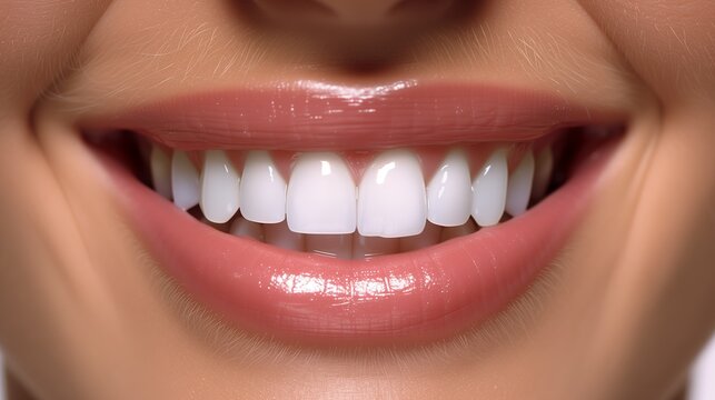 Woman smiling, close-up of mouth, good health, beautiful and white teeth, Dental care. Dentistry concept