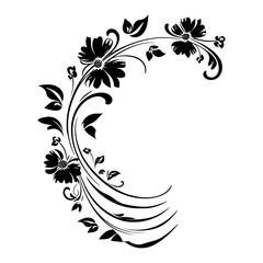 Vector Floral Frame and Corner Designs, Elegant, Cute Outlines for Invitations