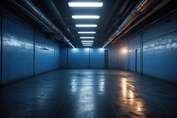 empty underground room background