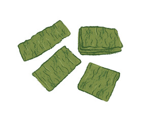 Dried nori seaweed sheet snack