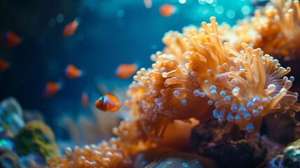 Fototapeta na wymiar Close Up Colorful Coral Reef, beautiful sea coral,