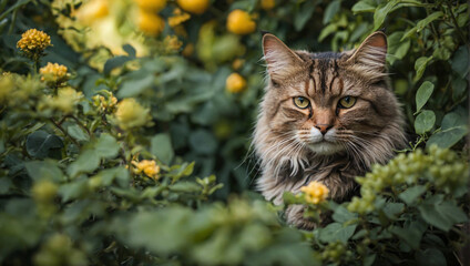cat in the garden