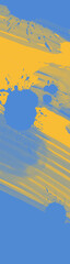 Abstract Blue Yellow paint Background. Vector illustration design