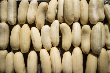 Close up of fresh white banana