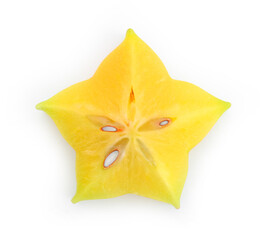 Fototapeta premium star apple isolated on white background.
