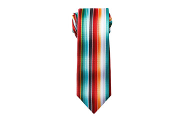 Elegant Tie. A close up photograph of an elegant tie gracefully draping. Isolated on a Transparent Background PNG.