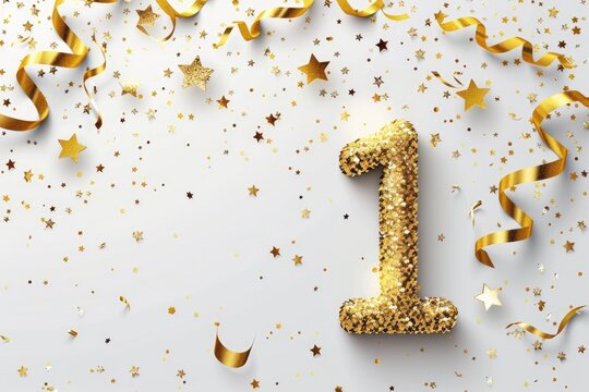 1st anniversary celebration background