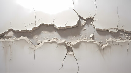 Old wall texture background, damaged cracked plaster and light paint