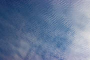 Clouds in the sky before a thunderstorm.