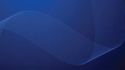 Blue gradient background wallpaper with curve line for backdrop or presentation