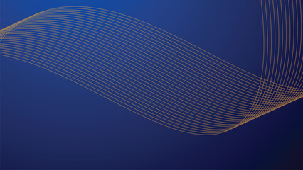 Blue gradient background wallpaper with curve line for backdrop or presentation