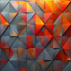 Modern Abstract Geometric Wall with Vibrant Colors