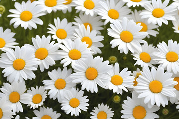White and Yellow Flowers With Yellow Centers