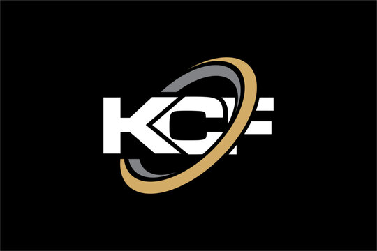 KCF creative letter logo design vector icon illustration