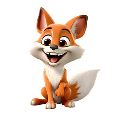 Watch out for this mischievous fox with a cunning grin and sparkling eyes.