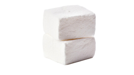 Whimsical Marshmallow Delight on transparent background- Tempting, Soft, and Sugary Treat for Sweet Indulgence