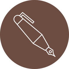 Pen Line Filled Icon