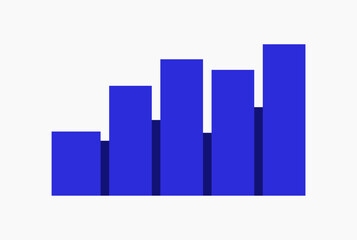 business graph with arrow
